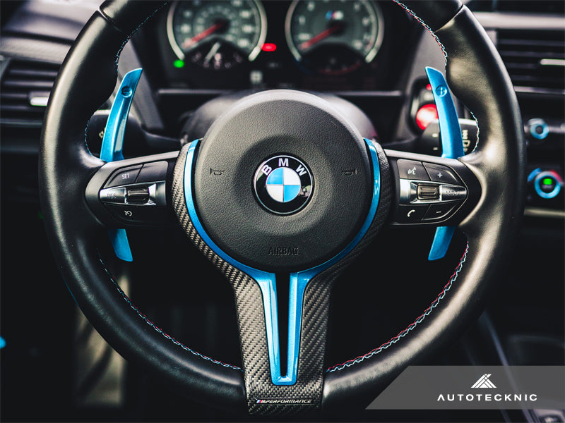 AutoTecknic Painted Steering Wheel Trim - F87 M2 | F80 M3 | F82/ F83 M4 | F10 M5 LCI | F06/ F12/ F13 M6 - Graveyard Performance