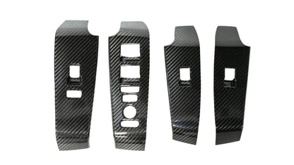 OLM LE Carbon Fiber Window Switch Panel Covers (Set of 4) - 2022+ FL Honda Civic / FL5 Type R - Graveyard Performance