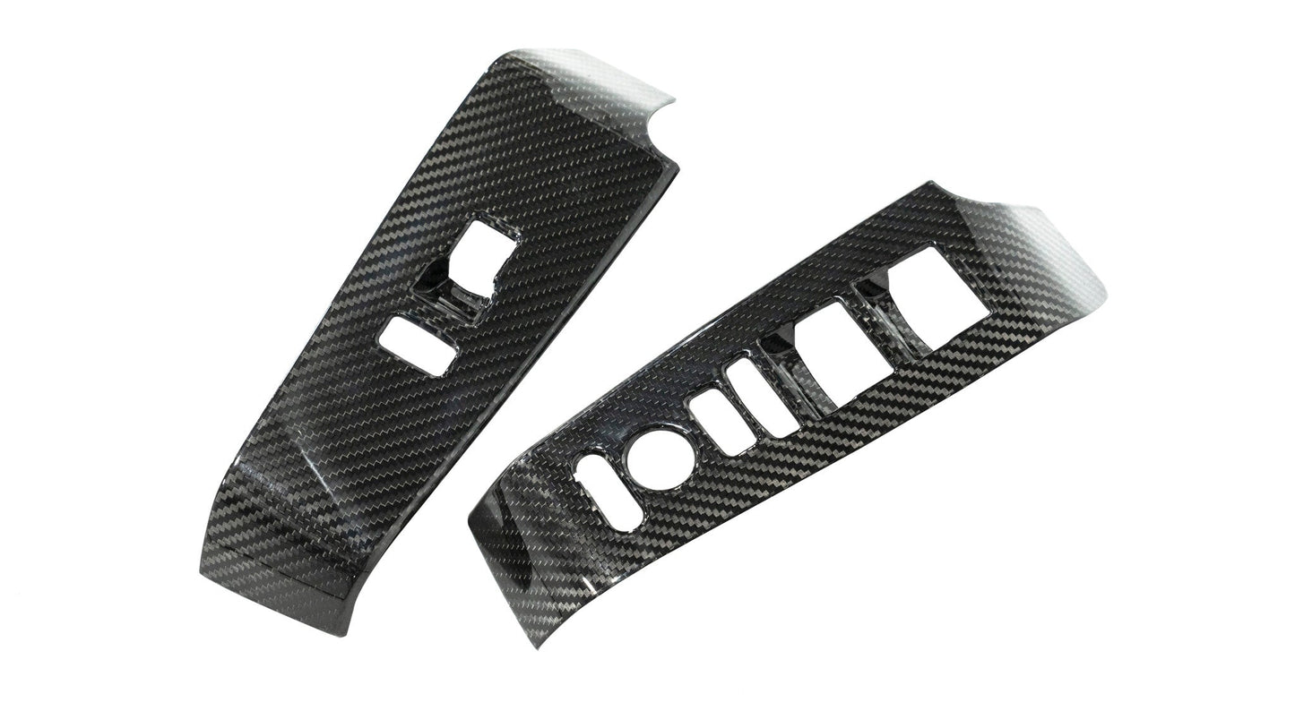 OLM LE Carbon Fiber Window Switch Panel Covers (Set of 4) - 2022+ FL Honda Civic / FL5 Type R - Graveyard Performance