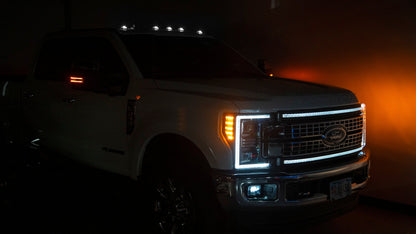 OLM Cab Light Replacement Set (Clear Lens/White Light) - 2017-2022 Ford Super Duty F250/F350 - Graveyard Performance