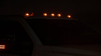 OLM Cab Light Replacement Set (Smoke Lens/Amber Light) - 2017-2022 Ford Super Duty F250/F350 - Graveyard Performance