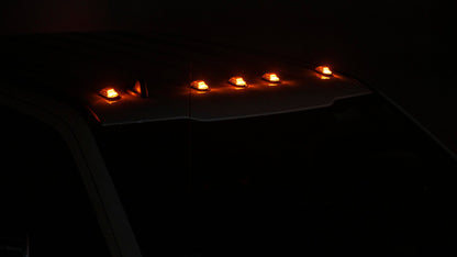 OLM Cab Light Replacement Set (Clear Lens/Amber Light) - 2017-2022 Ford Super Duty F250/F350 - Graveyard Performance