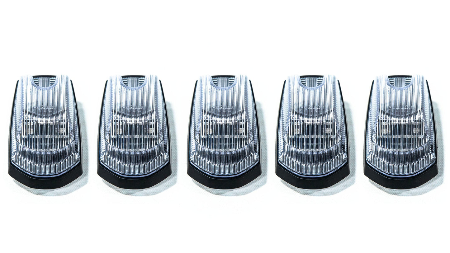 OLM Cab Light Replacement Set (Clear Lens/White Light) - 2017-2022 Ford Super Duty F250/F350 - Graveyard Performance