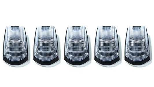 OLM Cab Light Replacement Set (Clear Lens/White Light) - 2017-2022 Ford Super Duty F250/F350 - Graveyard Performance