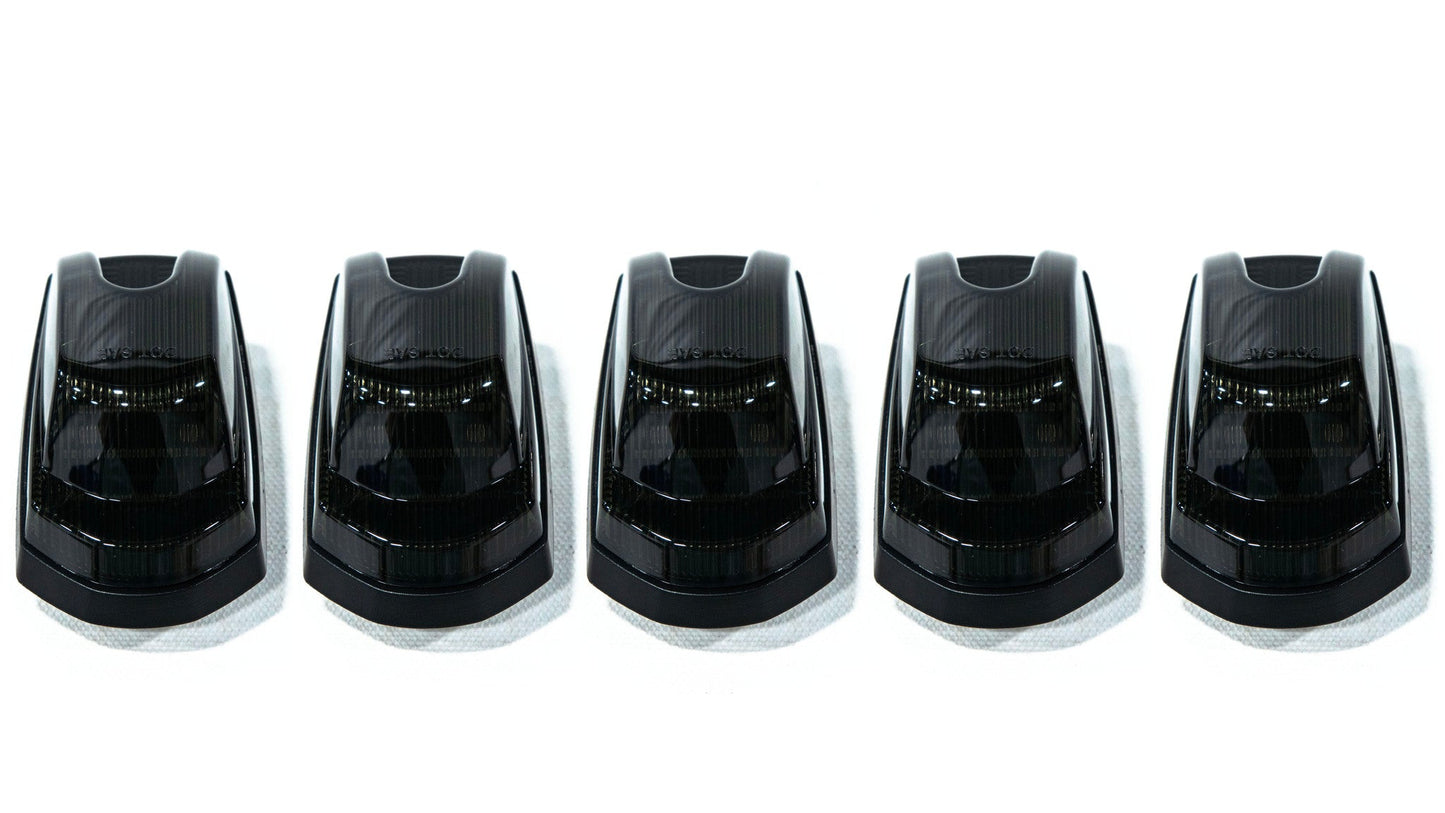 OLM Cab Light Replacement Set (Smoke Lens/Amber Light) - 2017-2022 Ford Super Duty F250/F350 - Graveyard Performance