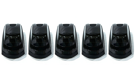 OLM Cab Light Replacement Set (Smoke Lens/Amber Light) - 2017-2022 Ford Super Duty F250/F350 - Graveyard Performance