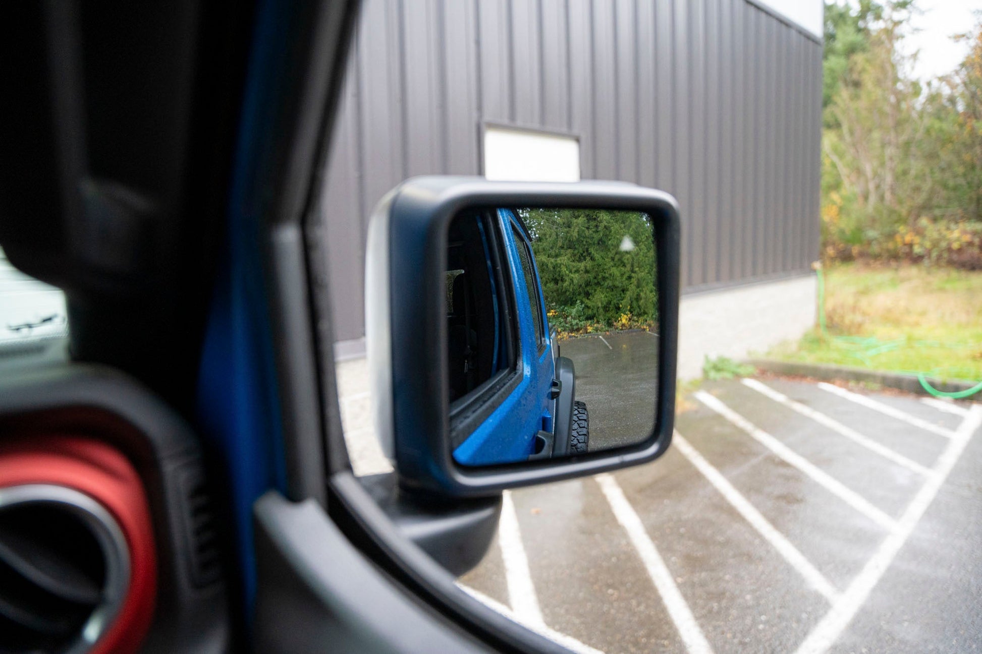 OLM Convex Mirrors with Defrosters and BSM (Chrome) - 2018+ Wrangler - Graveyard Performance