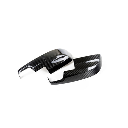 JDMuscle [15-21 WRX/STI] Tanso Pre-preg Carbon Fiber Side Mirror Lower Trim Covers - Graveyard Performance
