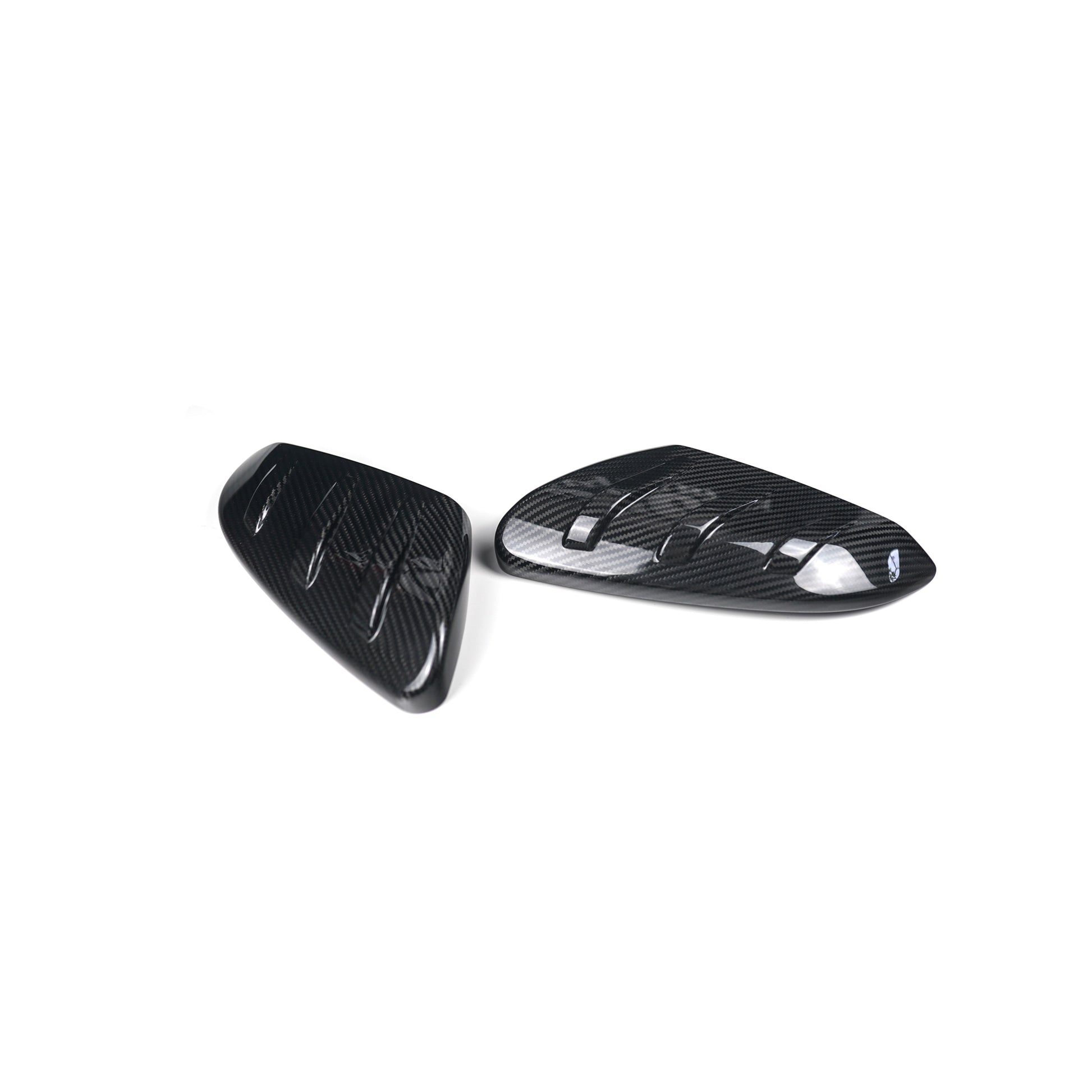 JDMuscle [17-21 FK8 Type R] Tanso Carbon Fiber MU Style Side Mirror Covers | JDM-FK8-MC1 - Graveyard Performance
