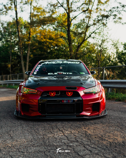 Lit Logos Evo X Grill Badge | 2007-2016 Evolution X - Graveyard Performance