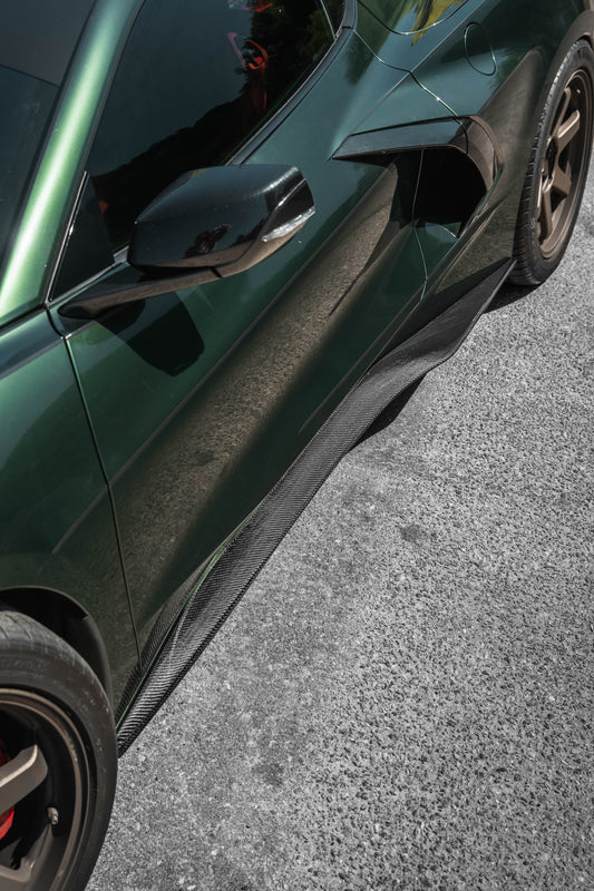 Street Hunter USA C8 Corvette Side Skirt Extensions - Graveyard Performance