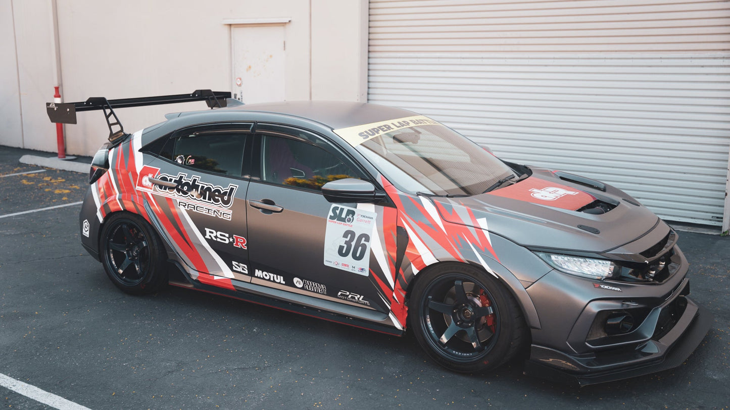 APR Performance Honda FK8 Civic Type R GT250 Carbon Fiber Swan Neck Wing 2017 - 2021