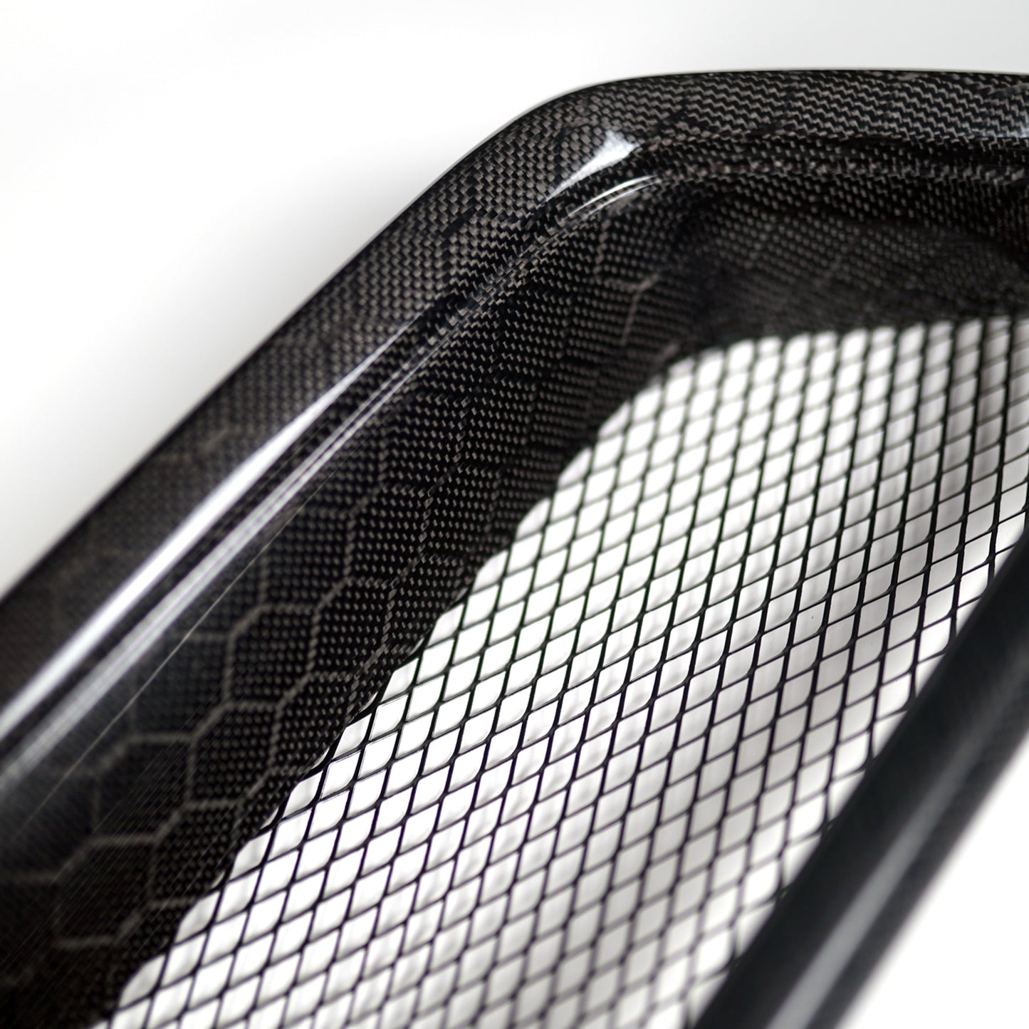 JDMuscle [18-21 WRX/STI] V2 Carbon Fiber Grille | Twill / Honey Comb