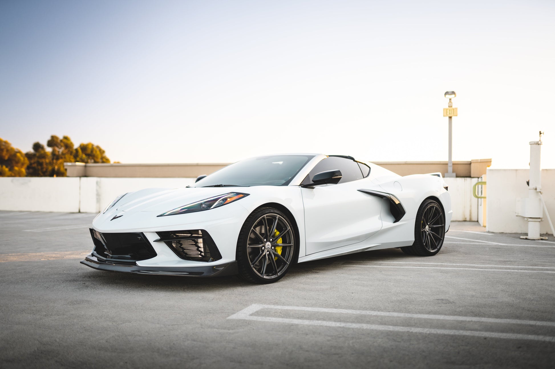 Street Hunter USA C8 Front Lip (Stock Body) - Graveyard Performance