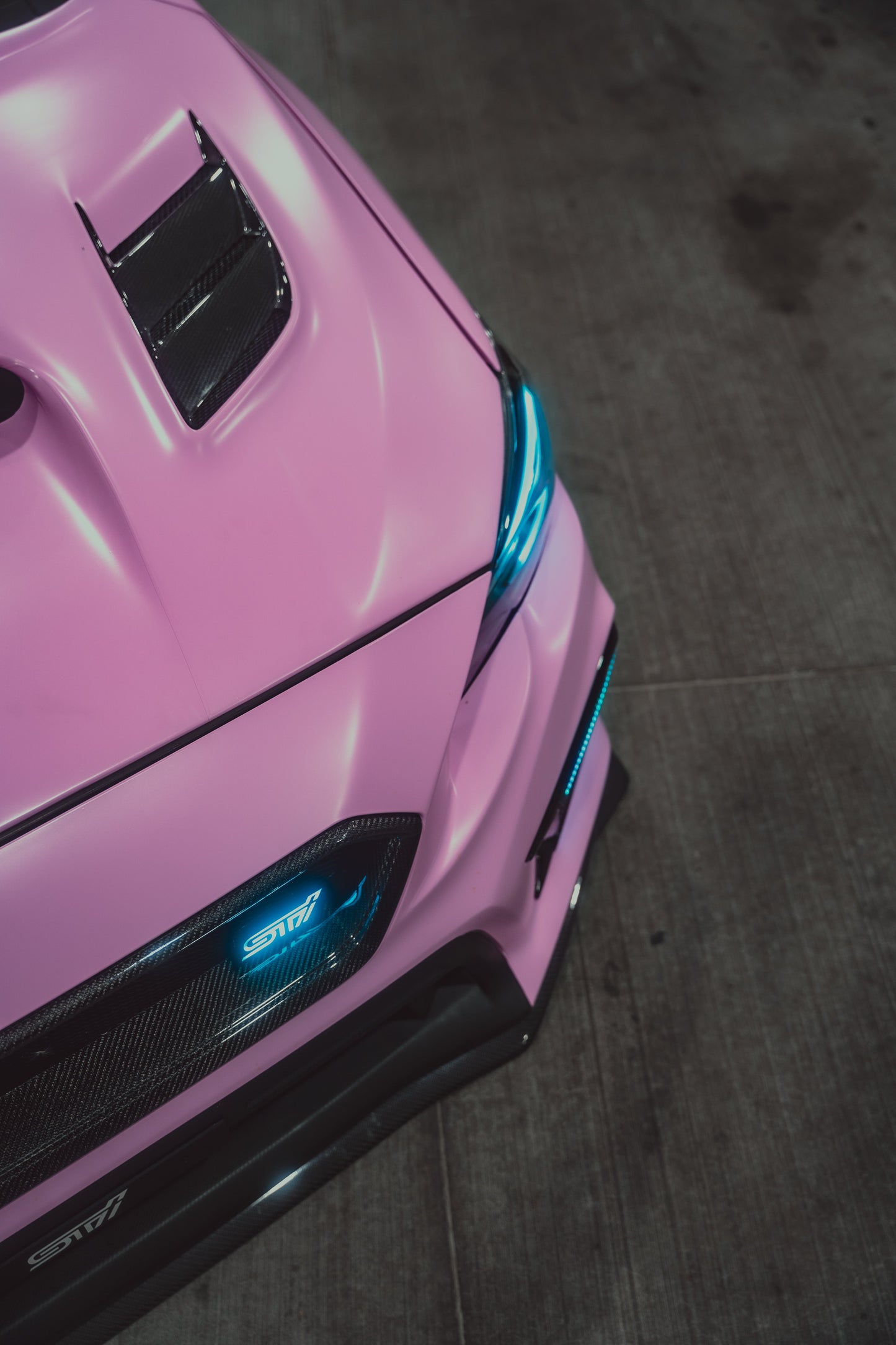 Lit Logos STI Grill Badge | 2000-2021 STI - Graveyard Performance