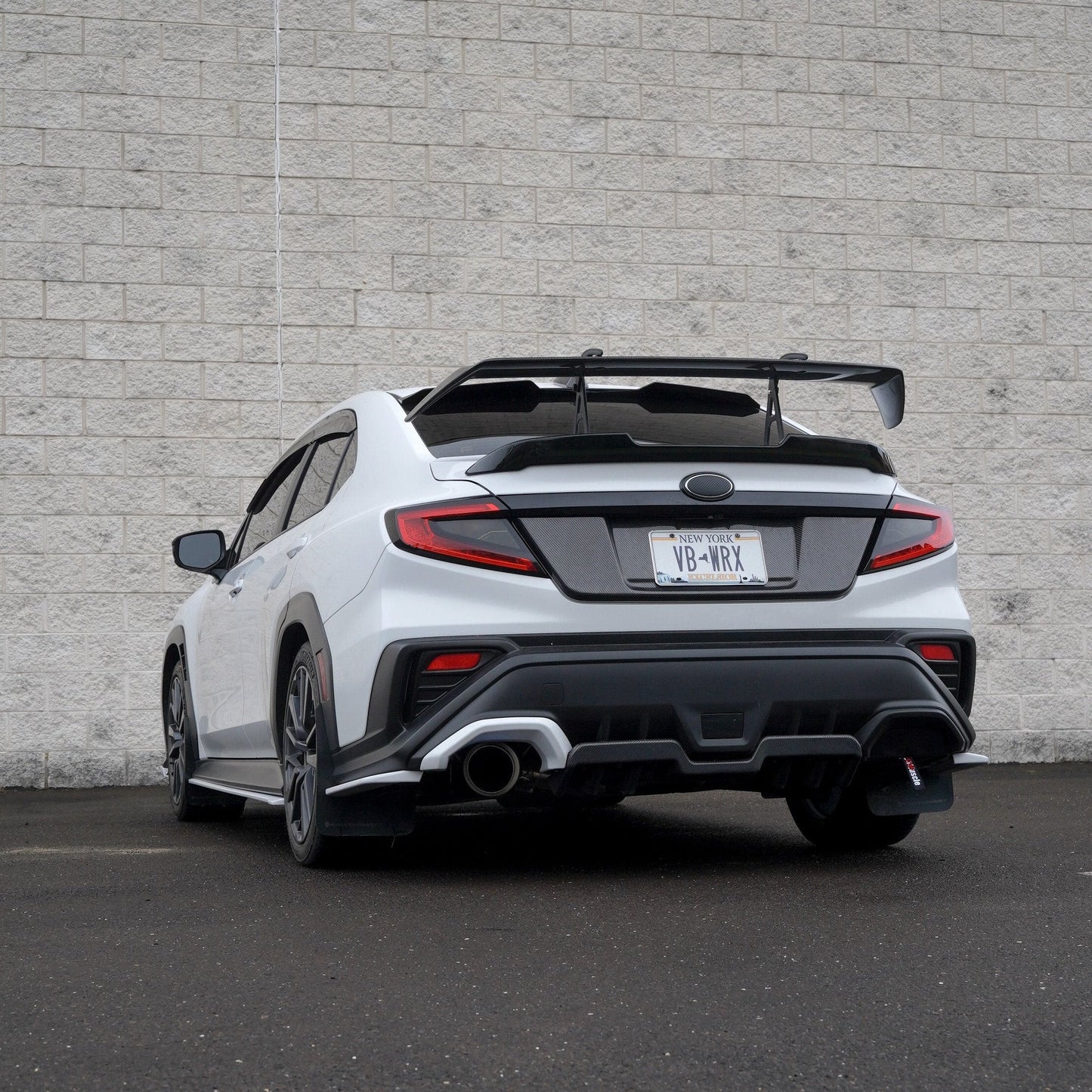 JDMuscle [22-25 WRX] STI Style Swan Neck Spoiler | Paint Matched / Carbon Fiber