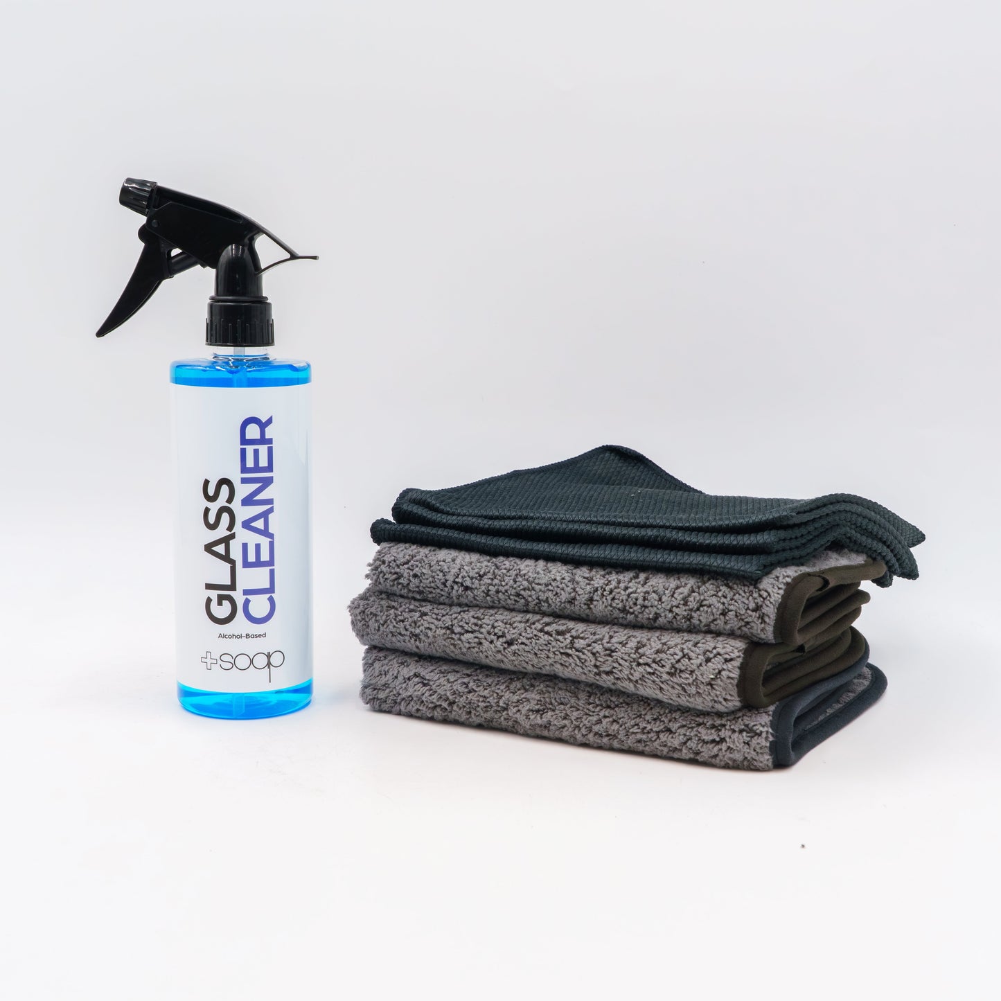 Glass Cleaner & Microfiber Towel Combo