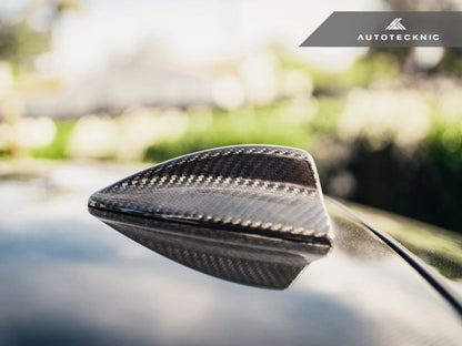 AutoTecknic Dry Carbon Roof Antenna Cover - E82 1-Series | E90 3-Series Sedan | E92 3-Series Coupe Including M3 - Graveyard Performance