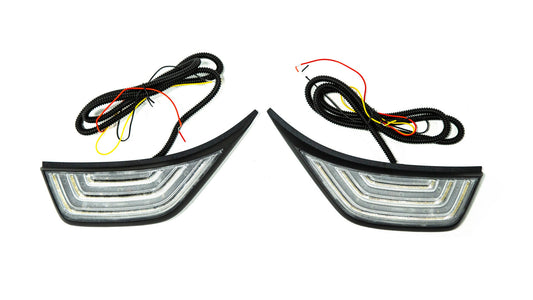 OLM LED Fender Vent Sequential Sidemarkers - 2018+ Jeep Wrangler - Graveyard Performance