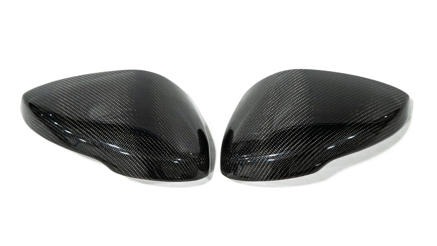 OLM Full Replacement Carbon Fiber Mirror Covers w/Turn Signal - 2022+ Honda Civic / Type R / 2023+ Acura Integra - Graveyard Performance