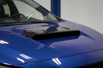 OLM A1 Style CF Hood Scoop Cover - 2022-2025 Subaru WRX - Graveyard Performance