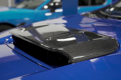 OLM A1 Style CF Hood Scoop Cover - 2022-2025 Subaru WRX - Graveyard Performance