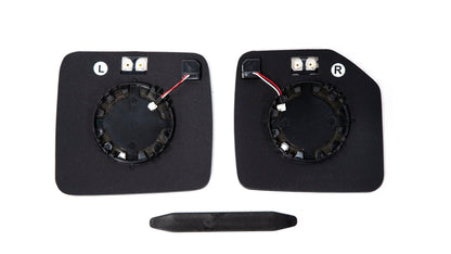 OLM 2021+ Ford Bronco Wide Angle Mirrors with Defrost and BSM - (Chrome) - Graveyard Performance