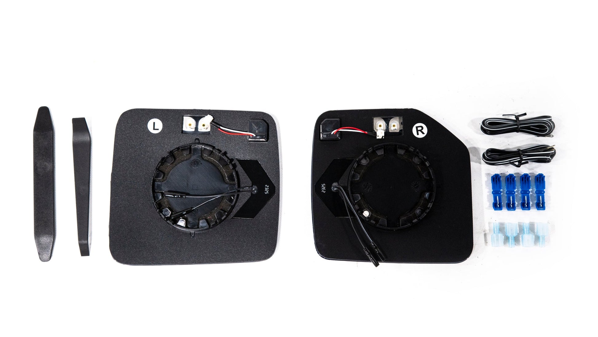 OLM 2021+ Ford Bronco Wide Angle Mirrors with Defrost / BSM / Turn Signal - (Chrome) - Graveyard Performance