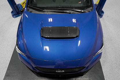 OLM A1 Style CF Hood Scoop Cover - 2022-2025 Subaru WRX - Graveyard Performance