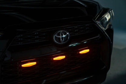 OLM Grille Lights (Clear Lens / Amber LED) - 14-19 Toyota 4Runner - Graveyard Performance