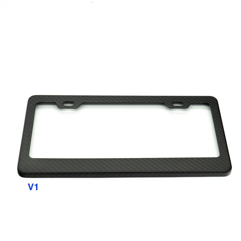 JDC Dry Carbon Fiber License Plate Frames (Gloss, Matte, & Forged) - Graveyard Performance