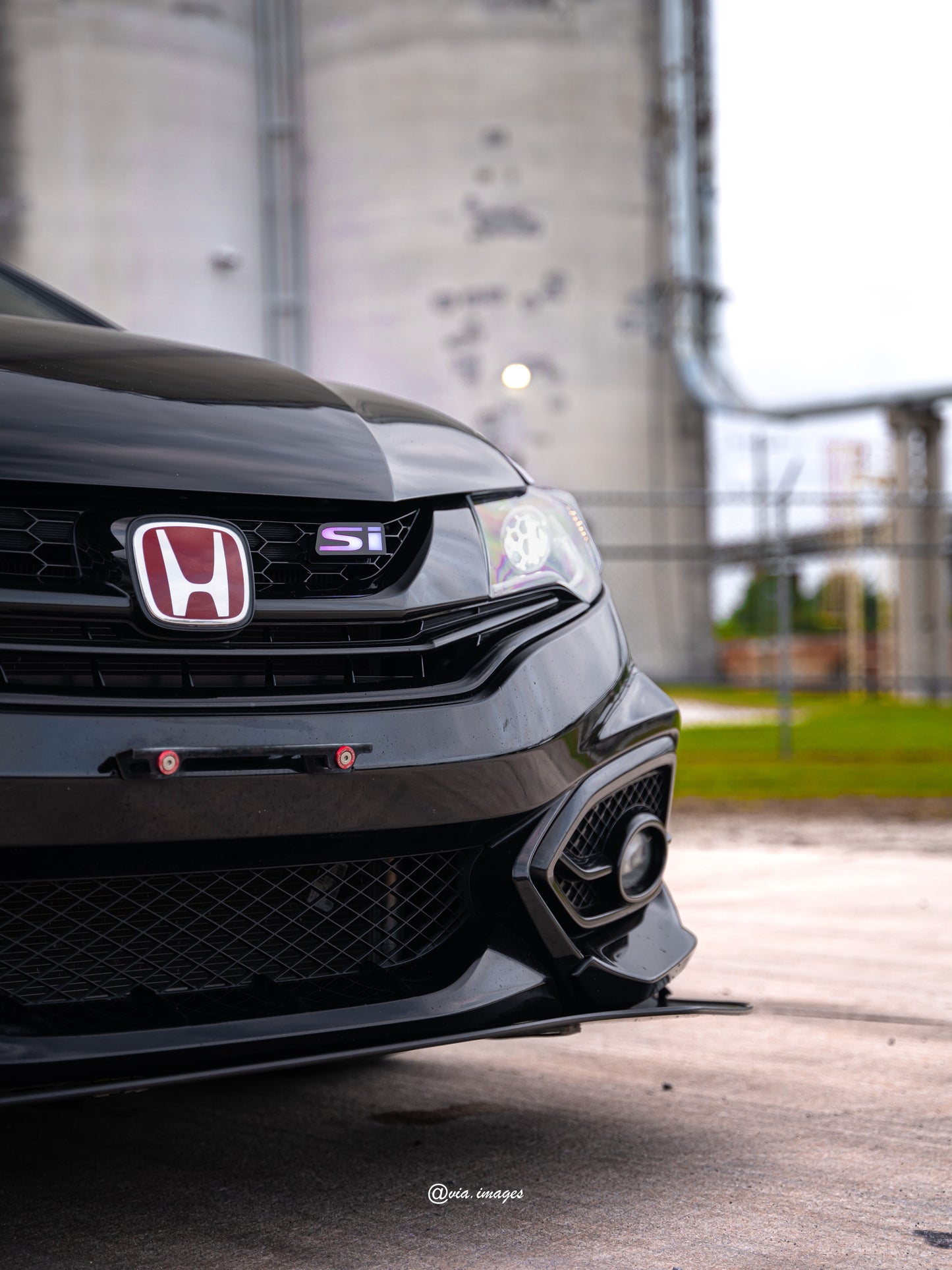 Lit Logos Si Grill Badge | 1999-2023+ Civic - Graveyard Performance