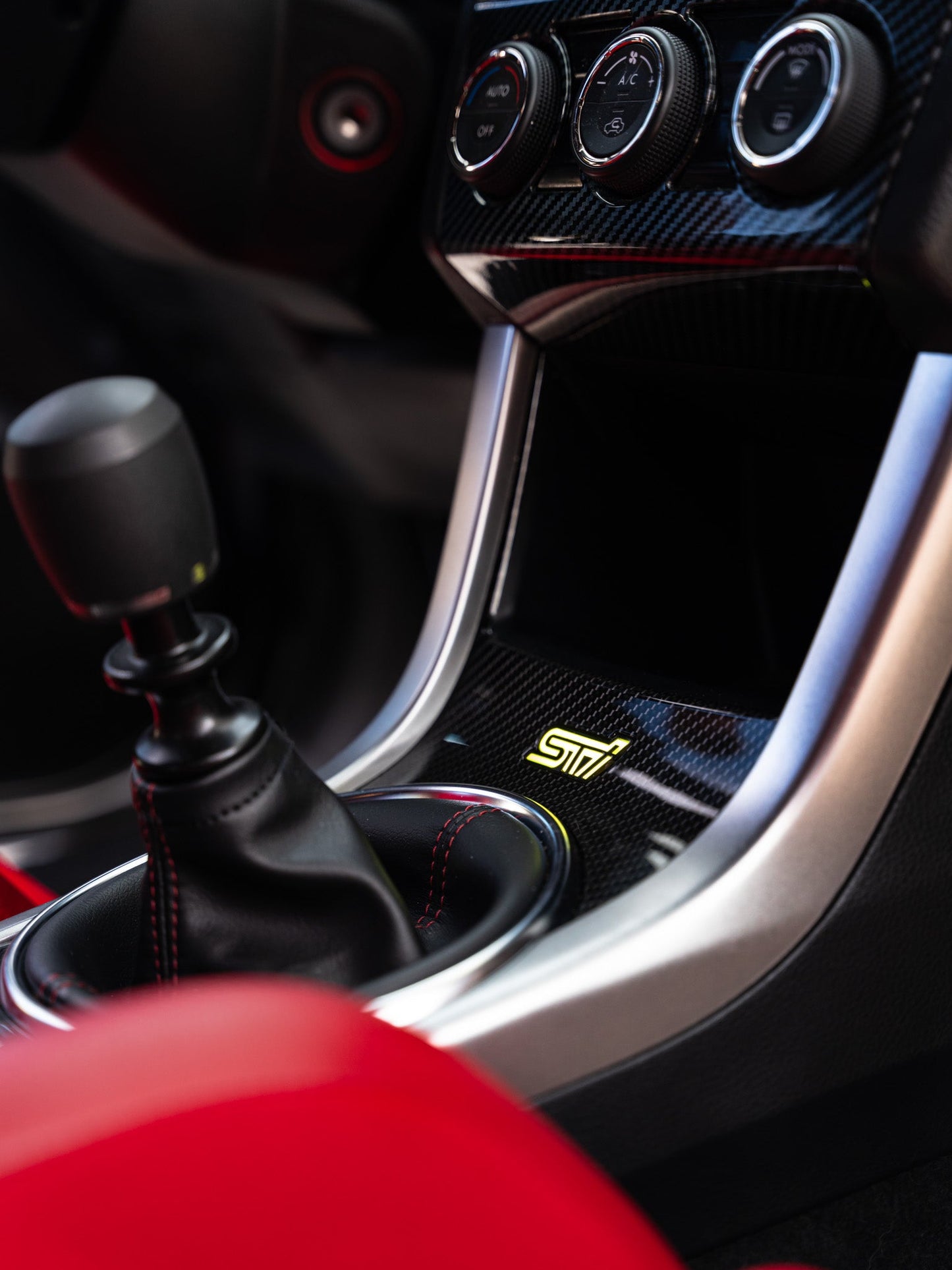 Lit Logos STI Shifter Trim Badge | 2008-2021 STI