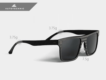 AutoTecknic Forged Carbon Sunglasses - Aviator - Graveyard Performance