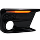 JDMuscle [18-21 WRX/STI] JDM Style Sequential Turn+Drl Bezel w/ Fog Light Cut Out | JDM-WRX18-133008