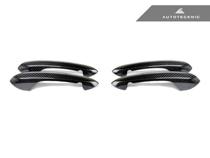 AutoTecknic Dry Carbon Door Handle Trim Set - G20 3-Series - Graveyard Performance