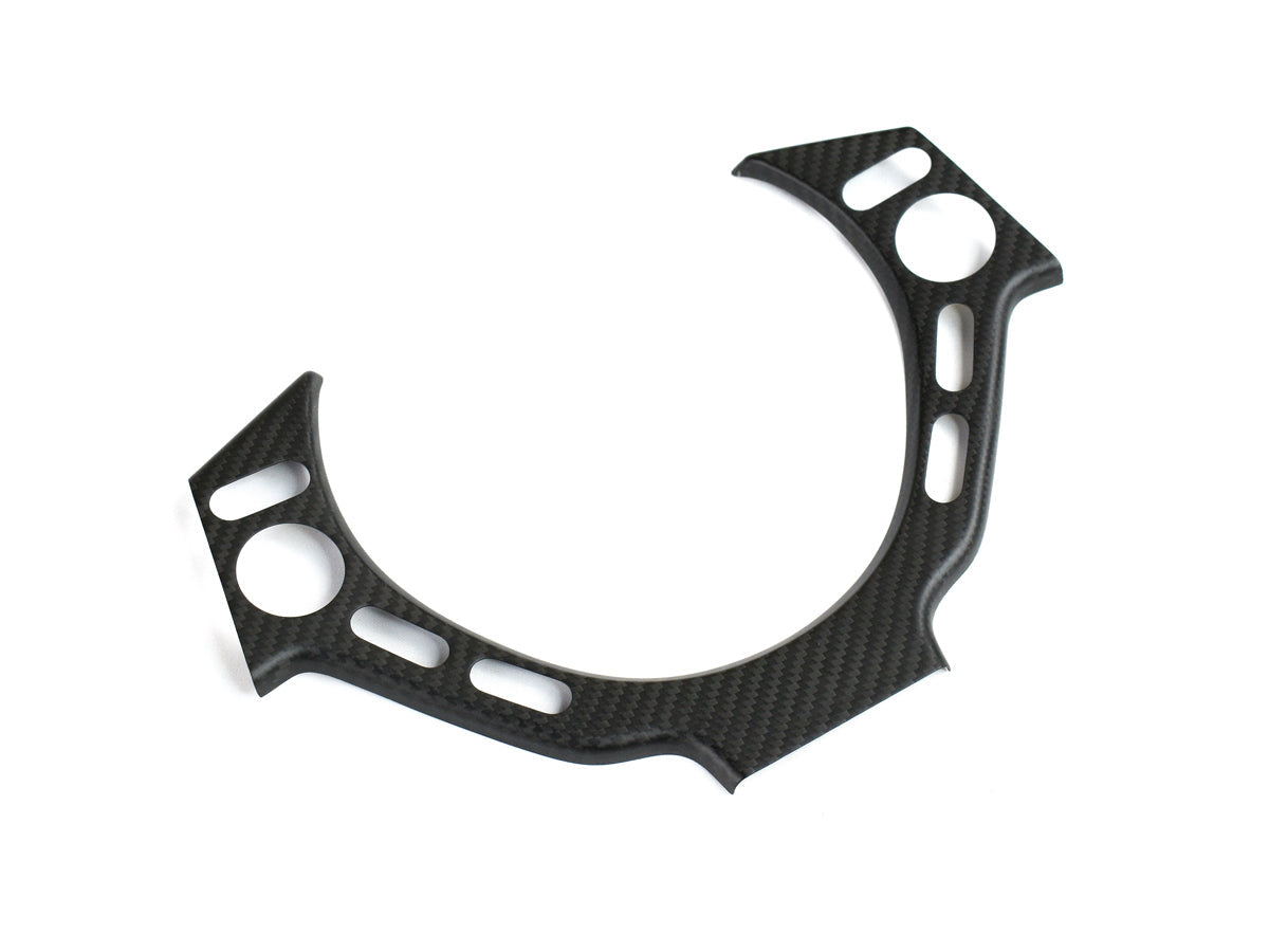 AutoTecknic Dry Carbon Fiber Steering Wheel Trim - Nissan R35 GTR - Graveyard Performance