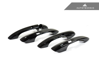 AutoTecknic Dry Carbon Fiber Door Handle Trims - Mercedes-Benz W205 | W213 | W222 - Graveyard Performance