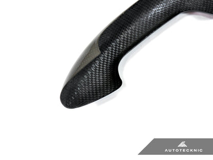 AutoTecknic Dry Carbon Fiber Door Handle Trims - F10 5-Series | F06/ F12/ F13 6-Series | F01 7-Series - Graveyard Performance