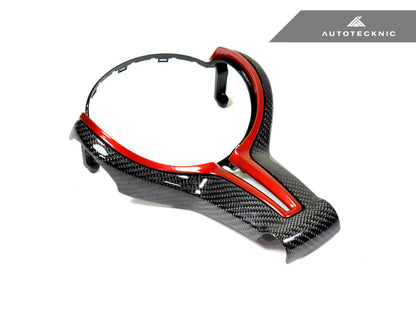 AutoTecknic Painted Steering Wheel Trim - F87 M2 | F80 M3 | F82/ F83 M4 | F10 M5 LCI | F06/ F12/ F13 M6 - Graveyard Performance