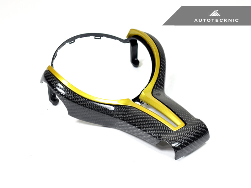 AutoTecknic Painted Steering Wheel Trim - F87 M2 | F80 M3 | F82/ F83 M4 | F10 M5 LCI | F06/ F12/ F13 M6 - Graveyard Performance