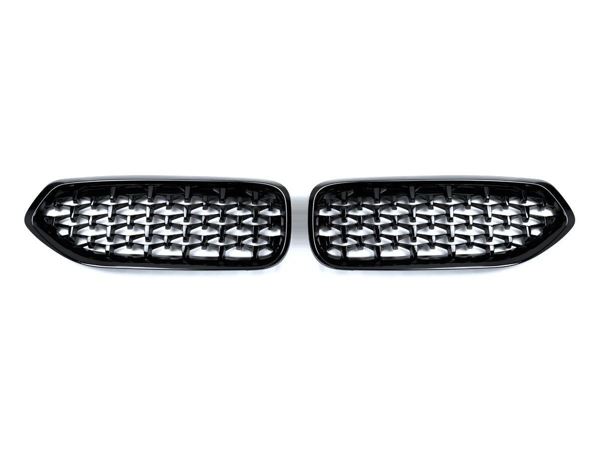 AutoTecknic Painted Glazing Black Front Grille Set - G29 Z4 - Graveyard Performance