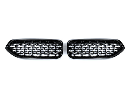 AutoTecknic Painted Glazing Black Front Grille Set - G29 Z4 - Graveyard Performance
