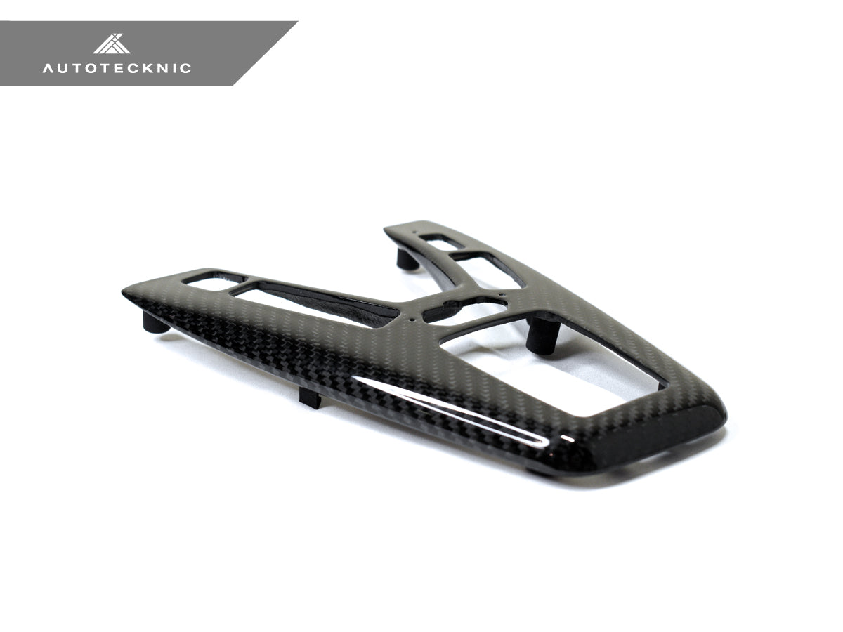 AutoTecknic Dry Carbon Fiber Shift Console Trim - F10 M5 M-DCT - Graveyard Performance