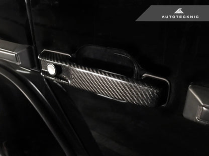 AutoTecknic Dry Carbon Fiber Door Handle Trims - Mercedes-Benz W463A G-Class - Graveyard Performance