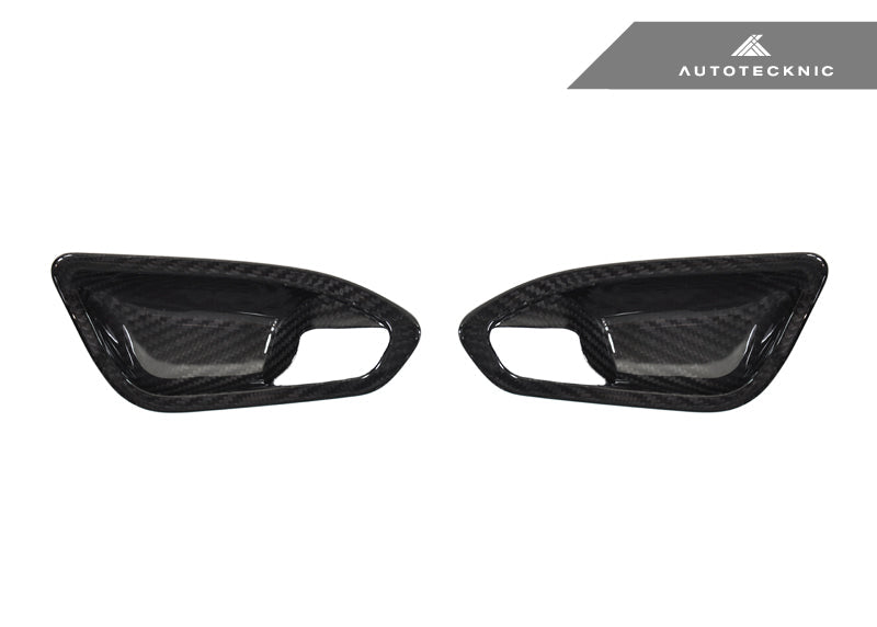 AutoTecknic Dry Carbon Interior Door Handle Trim Set - F87 M2 | F22 2-Series | F20 1-Series - Graveyard Performance