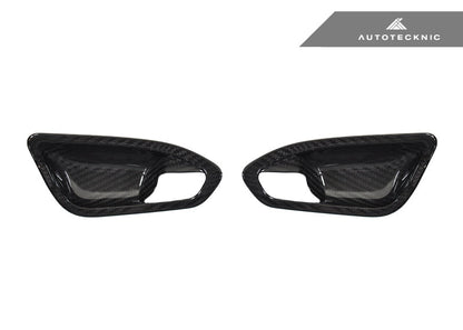 AutoTecknic Dry Carbon Interior Door Handle Trim Set - F87 M2 | F22 2-Series | F20 1-Series - Graveyard Performance