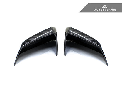 AutoTecknic Dry Carbon Fiber Mirror Covers - Tesla Model Y - Graveyard Performance