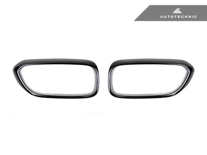 AutoTecknic Dry Carbon Fiber Front Grille Covers - G30 5-Series - Graveyard Performance