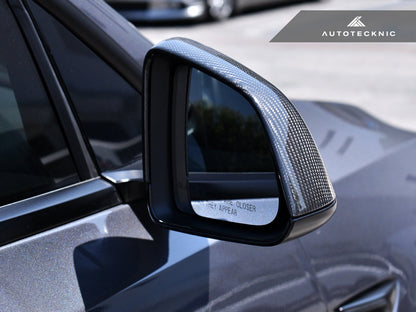 AutoTecknic Dry Carbon Fiber Mirror Covers - Tesla Model Y - Graveyard Performance